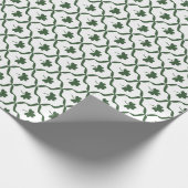 St. Patrick's Day Klassieke Groene Klaverrooster  Cadeaupapier (Hoek)