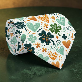 St. Patrick's Day Klaver Aangepaste Halsband Stropdas