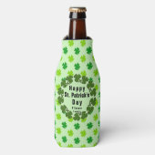 St. Patrick's Day Klaver Aangepaste Naam Persoonli Flesjeskoeler (Fles Voorkant)