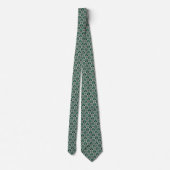 St. Patrick's Day Klaver & Bloemmotief Stropdas (Achterkant)