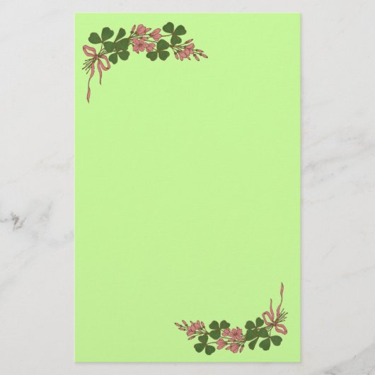 ST. PATRICK'S DAY /Klaver Briefpapier (Voorkant)