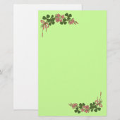 ST. PATRICK'S DAY /Klaver Briefpapier (Voorkant / Achterkant)