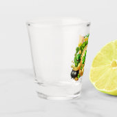 St. Patrick's Day Klaver en Ierse Vlag Shot Glas (Links)