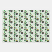 St. Patrick's Day Klaver en Pot Vol Goud Inpakpapier Vel (Voorkant 2)