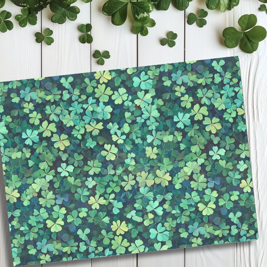 St. Patrick's day Klaver Groen Klaverblad Tissuepapier