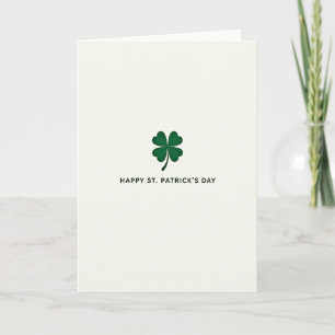 St. Patrick's Day Klaver Kunstkaart Kaart