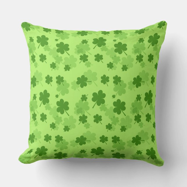 St. Patrick's Day Klaver Kussen (Voorkant)