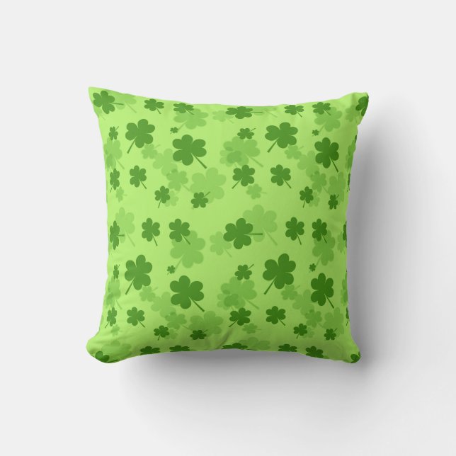St. Patrick's Day Klaver Kussen (Voorkant)