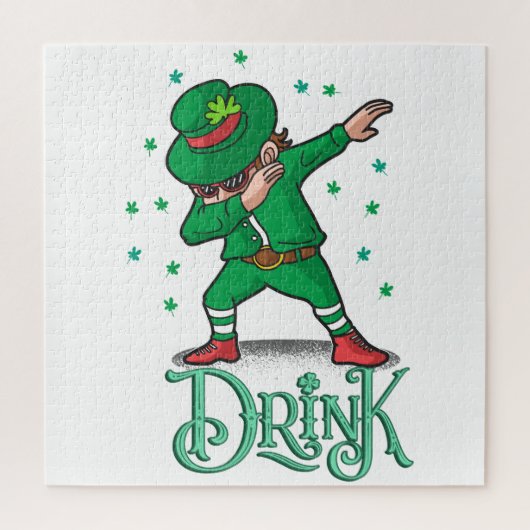 St. Patrick's Day,Klaver Legpuzzel (Verticaal)