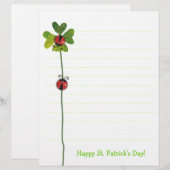 St. Patrick's Day Klaver & Lieveheersbeestjes Brie (Voorkant / Achterkant)