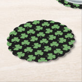 St. Patrick's Day Klaver Papier Onderzetters (Gekanteld)