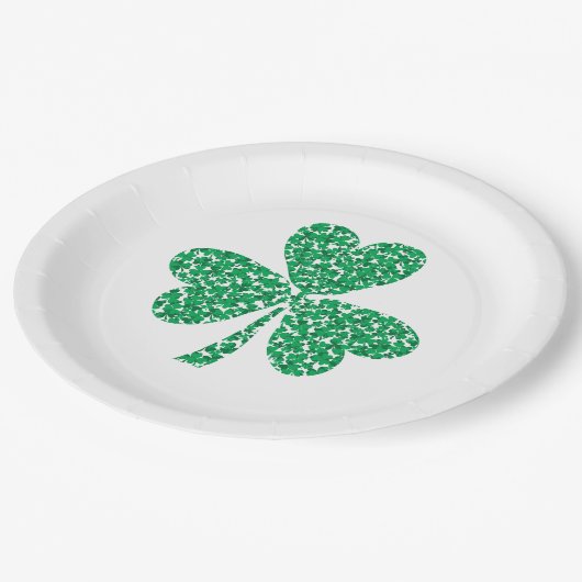 St. Patrick's Day Klaver Papieren Bordje (Gekanteld)