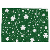 St Patrick's Day Klaver Pattern Groot Cadeauzakje (Achterkant)