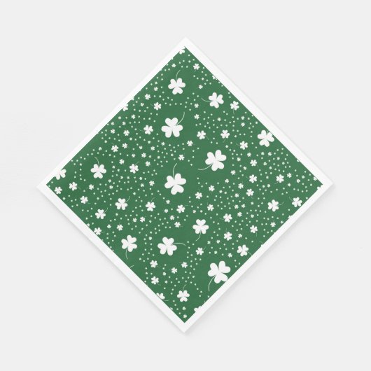 St Patrick's Day Klaver Pattern Servet (Hoek)