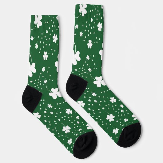 St Patrick's Day Klaver Pattern Sokken (Rechts)