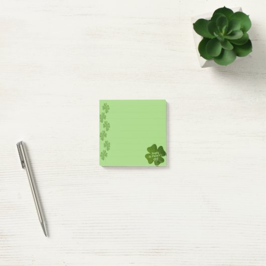 St. Patricks Day Klaver  Post-it® Notes (Kantoor)