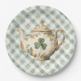 St Patrick's Day Klaver Theepot Papieren Bordje