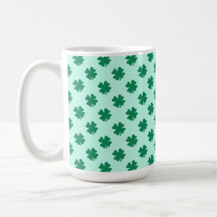 St. Patrick's Day Klaverblad Patroon Koffiemok
