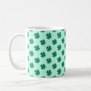 St. Patrick's Day Klaverblad Patroon Koffiemok