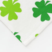 St. Patrick's Day Klaverbladeren Pattern-54601 Fleece Deken (Hoek)