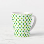 St. Patrick's Day Klaverbladeren Pattern-54601 Latte Mok (Rechterhoek)