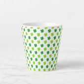 St. Patrick's Day Klaverbladeren Pattern-54601 Latte Mok (Voorkant)
