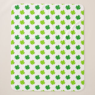 St. Patrick's Day Klaverbladeren Pattern-54601 Sherpa Deken