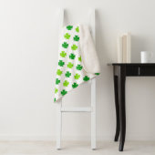 St. Patrick's Day Klaverbladeren Pattern-54601 Sherpa Deken (In situ)