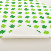 St. Patrick's Day Klaverbladeren Pattern-54601 Sherpa Deken (3/4)