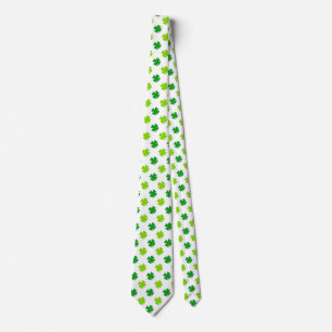 St. Patrick's Day Klaverbladeren Pattern-54601 Stropdas
