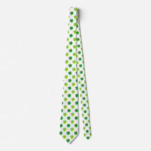 St. Patrick's Day Klaverbladeren Pattern-54601 Stropdas (Voorkant)
