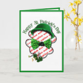 St. Patrick's Day Klaverlijst met verstelbare stri Kaart (Gele Bloem)