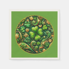 St. Patrick's Day Klaverontwerp Servet