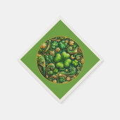 St. Patrick's Day Klaverontwerp Servet (Hoek)