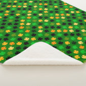 St. Patrick's Day Klaverpatroon Sherpa Deken (3/4)