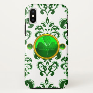 ST. PATRICK'S DAY KLAVERTJE MET GROENE DAMAST Case-Mate iPhone CASE