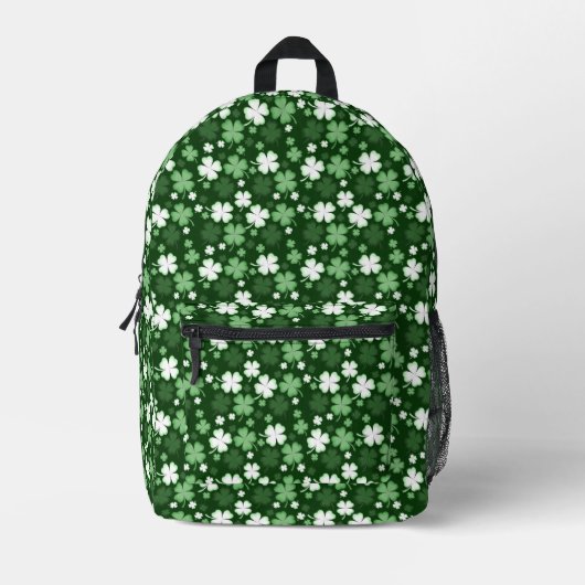 St. Patrick's Day Klavertjes Bedrukte Rugzak (Voorkant)