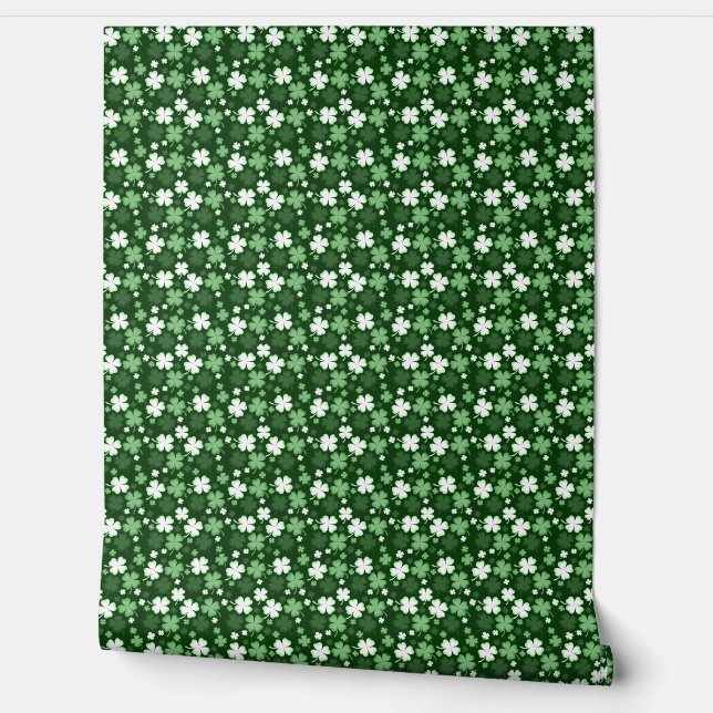 St. Patrick's Day Klavertjes Behang (Afrollen)