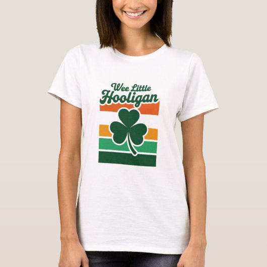 St Patricks Day Kleine Ondeugende Grappenmaker Gra T-shirt (Voorkant)