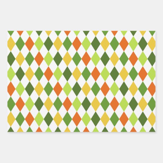 St Patricks Day Kleurrijke cadeauverpakking Combo Inpakpapier Vel (Voorkant)
