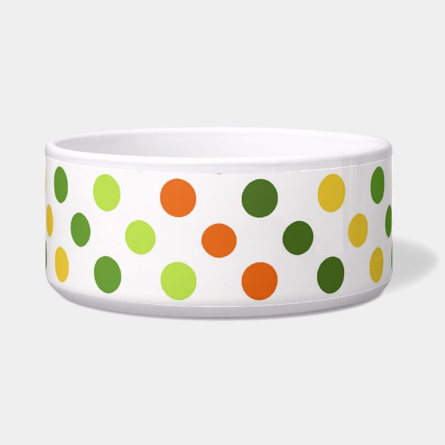 St Patricks Day Kleurrijke Ierse Fun Pet Voerbakje (Voorkant)