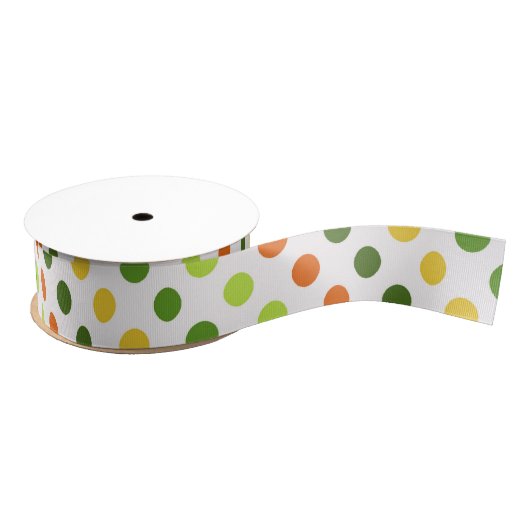 St Patricks Day Kleurrijke Stippen Irish Gift Wrap Grosgrain Lint (Spoel)