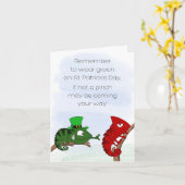 St. Patrick's Day Kneep Kaart (Gele Bloem)