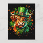 St. Patrick's Day Koe Briefkaart (Voorkant)