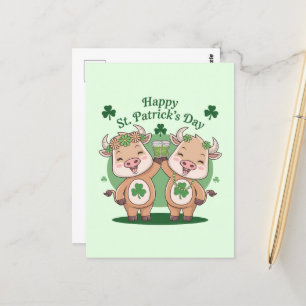 St Patricks Day Koeien Briefkaart