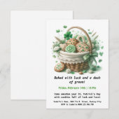 St. Patrick's Day-koekjes – Veel geluk en liefde Kaart (Voorkant / Achterkant)