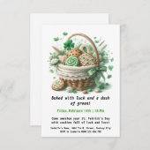 St. Patrick's Day-koekjes – Zoete geluk en liefde Kaart (Voorkant / Achterkant)