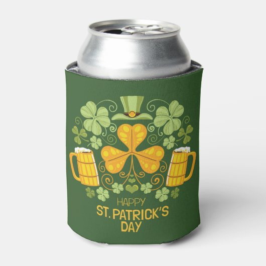 St Patrick's Day Koelbox Blikjeskoeler (Blikje Voorkant)