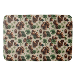 St. Patrick's Day-koffie & Shamrock-patroon Badmat