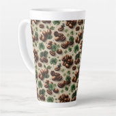 St. Patrick's Day-koffie & Shamrock-patroon Latte Mok (Linkerhoek)